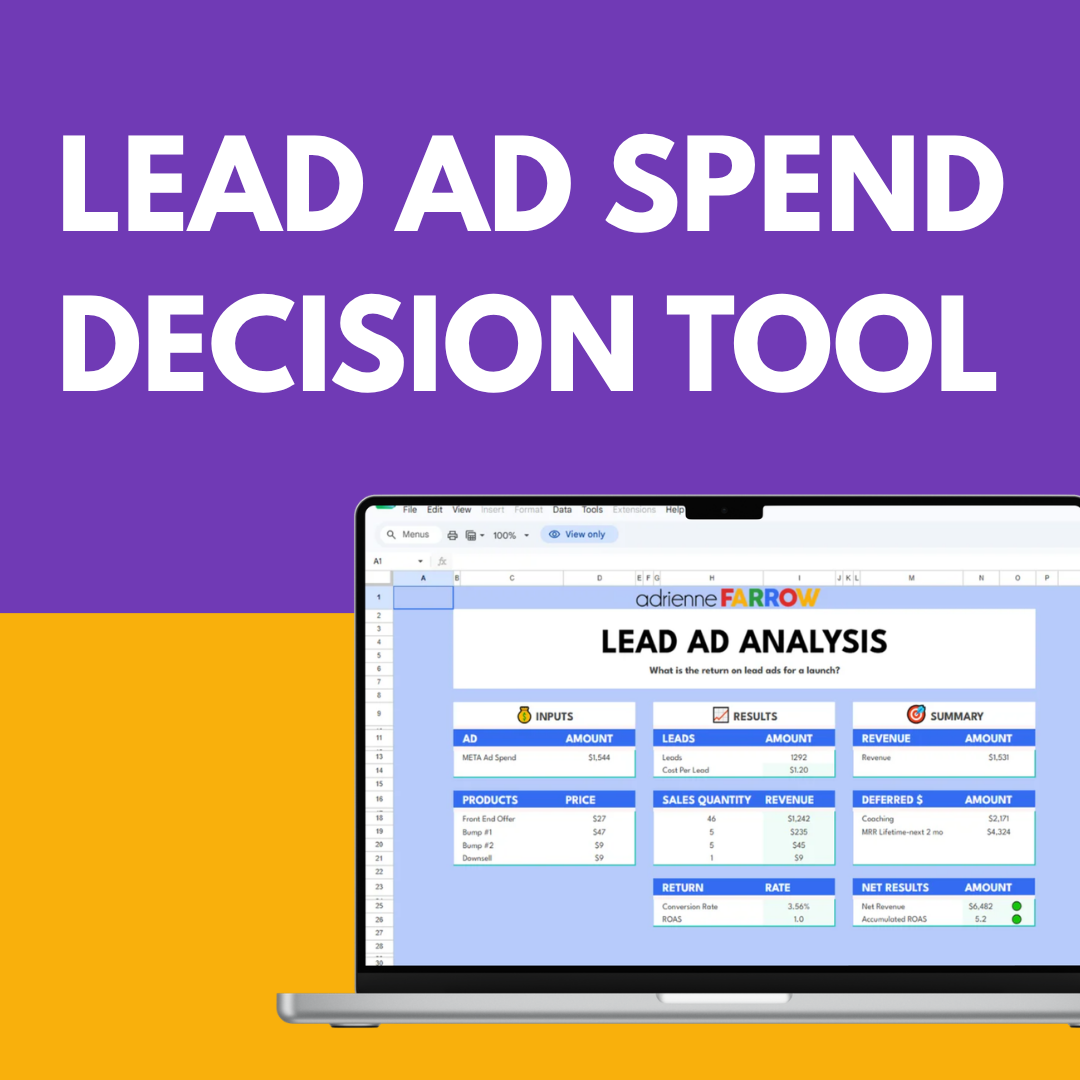 Lead Ad Spend Decision Tool